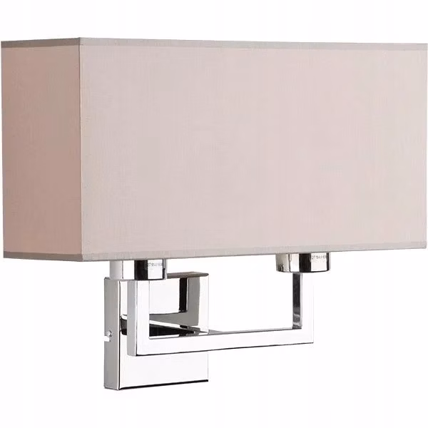 Kinkiet dekoracyjny Alfa ANDREA chromowany beżowy 2xE27x15W IP20 – 1 szt.
