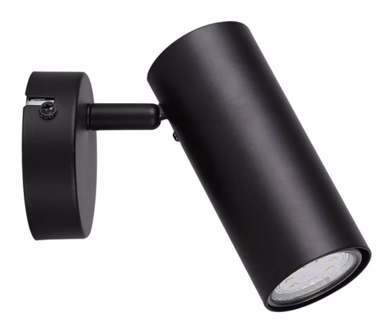 Kinkiet ścienny Candellux Colly czarny 1 x GU10 x 15W IP20 wym: 14 x 16 x 8 cm – 1 szt.