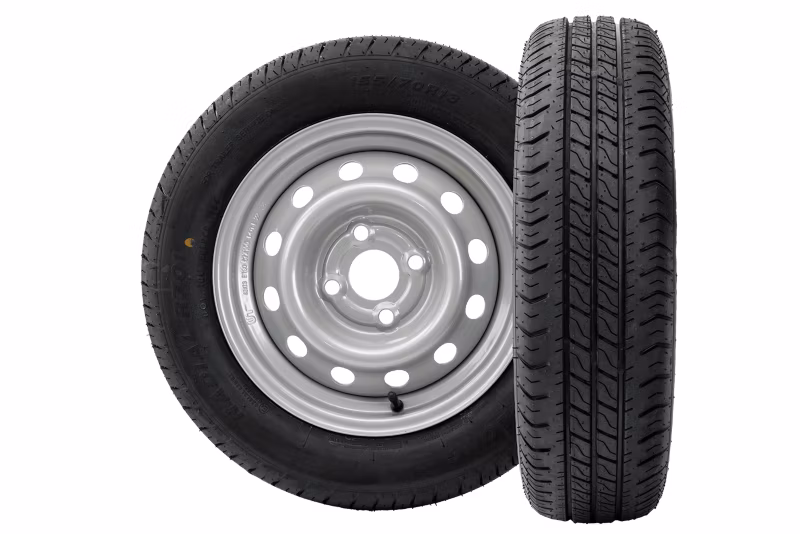 Koła do przyczepki Unitrailer opony 155/70 R13 75N felgi 4Jx13″ 4×100 ET:30 2 szt.