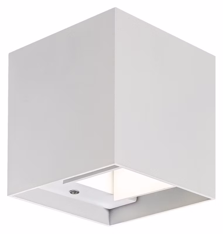Kinkiet ścienny zewnętrzny Rabalux Solin biały matowy 1 x G9 x 5W IP54 wym: 10 x 10 x 10 cm – 1 szt.