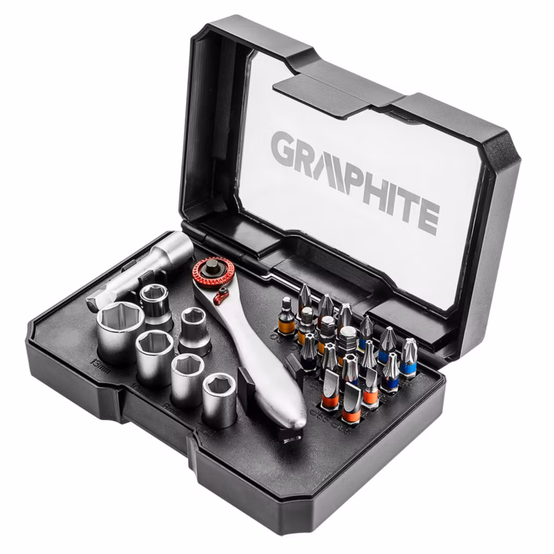 Końcówki wkrętakowe GRAPHITE 26 szt 1 kpl