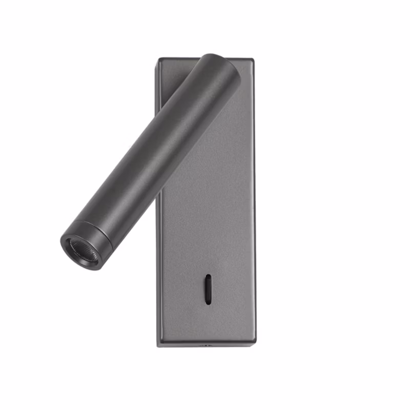Kinkiet Italux CALI z włącznikiem szary LED 1×2.5W 153lm Ciepła biel IP20 -1 szt.