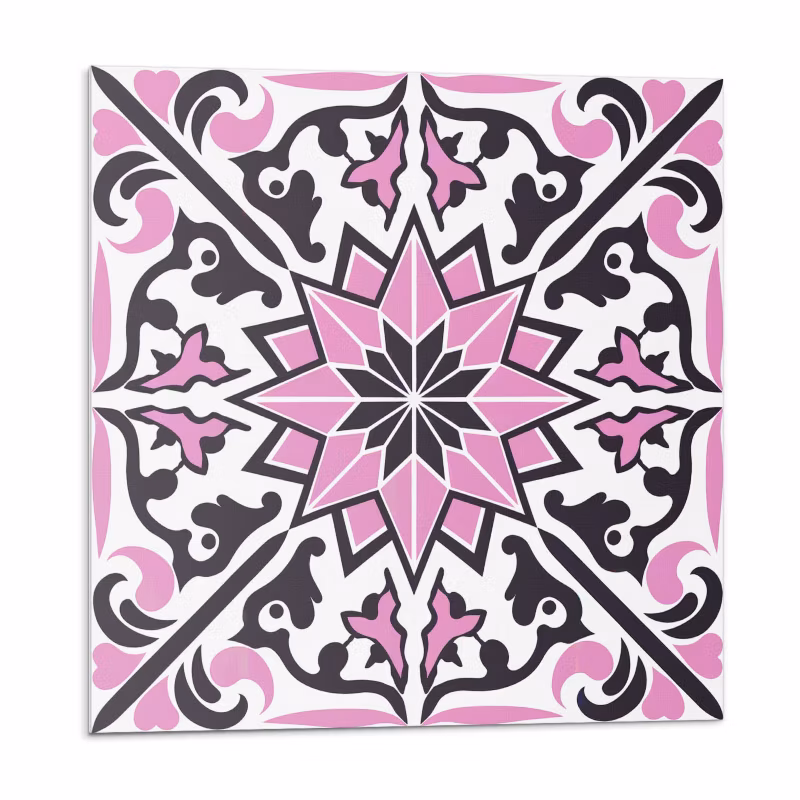 Kafelki samoprzylepne Wallfluent 50×50 cm Ornamentalny motyw kwiatowy 4 szt.