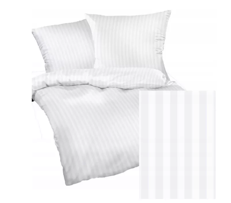 Komplet pościeli z mikrofibry KAM-POL bawełna 100% na zamek pasek 1 cm 200×200 + 2x50x70 3 szt.