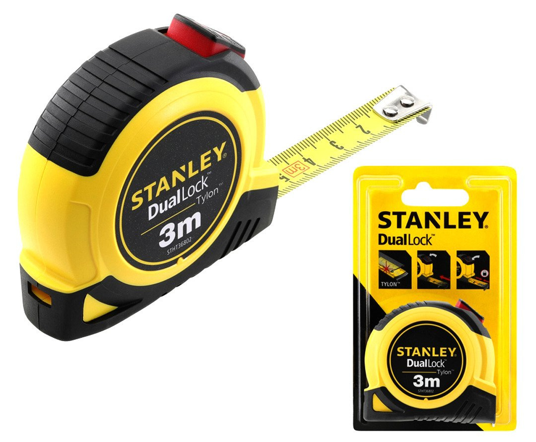 Taśma miernicza miara Stanley tylon dual lock 3m STHT36802-0