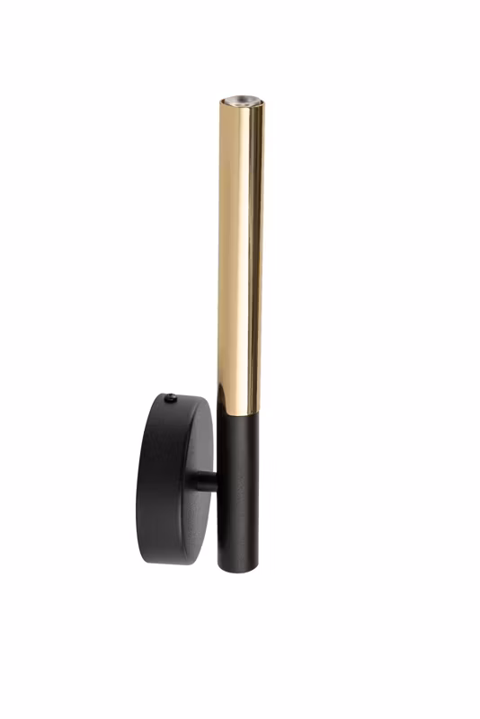Kinkiet ścienny Sigma Lighting Sopel Lux czarno-złoty 1 x G9 x IP20 wym: 28 x 10 x 6,5 cm – 1 szt.