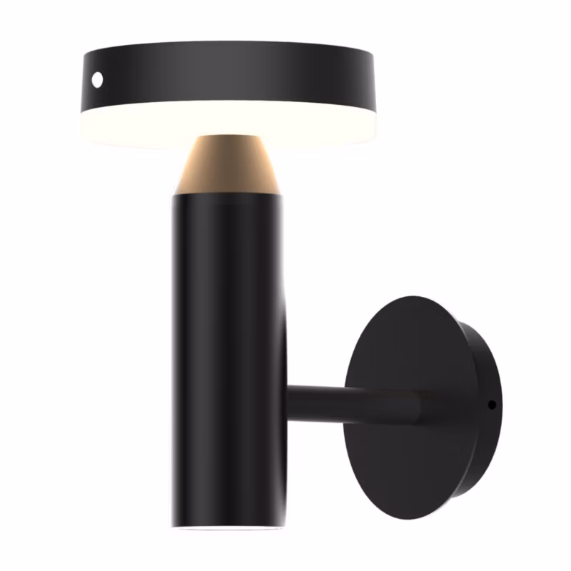 Kinkiet solarny z czujnikiem Polux Gwinea czarny matowy LED 4.5W 4000K 400lm IP44 wym: 20,8 x 13 x 18,5 cm aluminium – 1 szt.