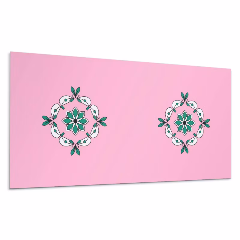 Kafelki samoprzylepne Wallfluent 60×30 cm Roślinny design z bukietem liści 6 szt.