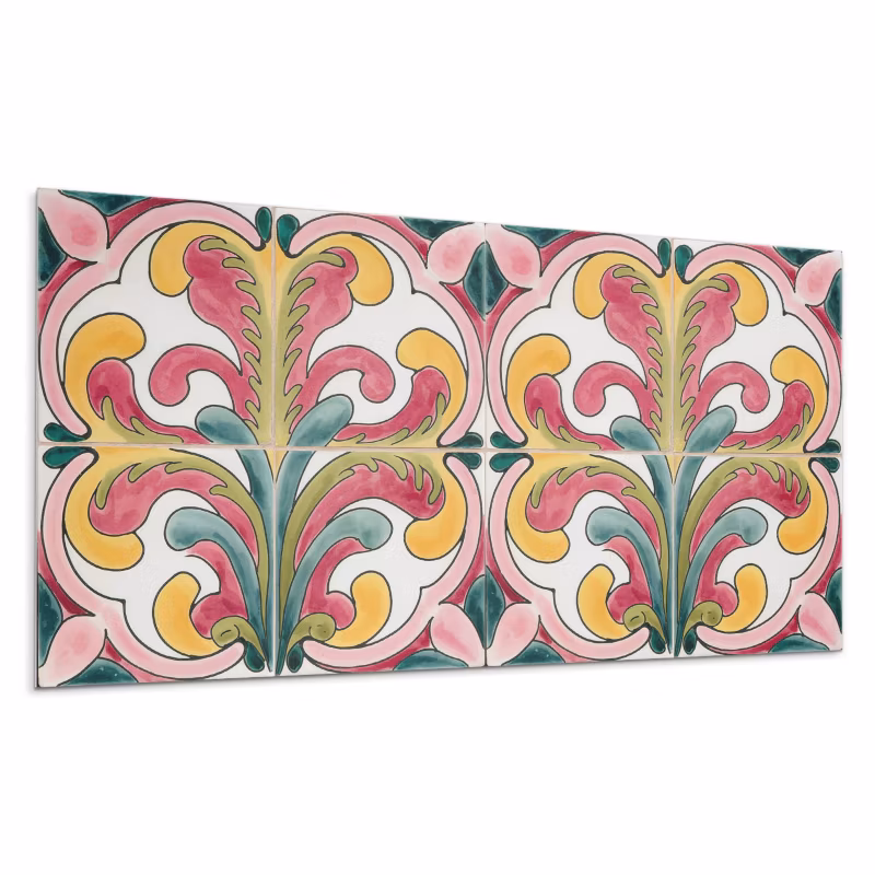 Kafelki samoprzylepne Wallfluent 60×30 cm Motyw falistej roślinności 6 szt.