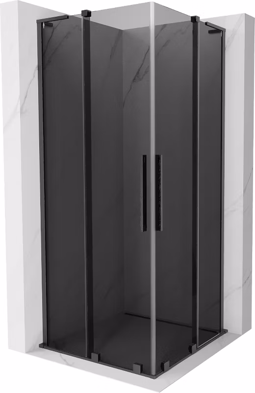 Kabina prysznicowa Mexen Velar L Duo rozsuwana 90 x 90 cm grafit gun gray szczotkowana 1 szt.