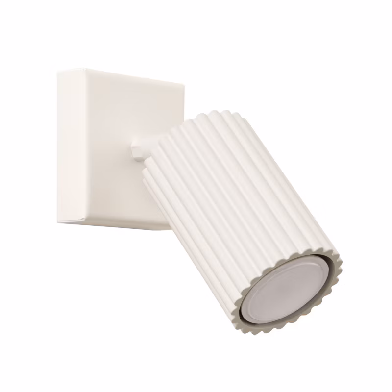 Kinkiet ścienny Sollux Lighting Karbon beżowy do sypialni 1 x GU10 x 10W IP20 wym: 8 x 16 x 8 cm – 1 szt.