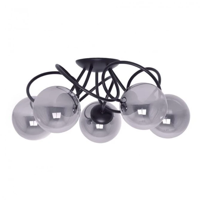 Sufitowa lampa dekoracyjna w kolorze grafitu z serii RUBI K‑5117 Kaja Lighting