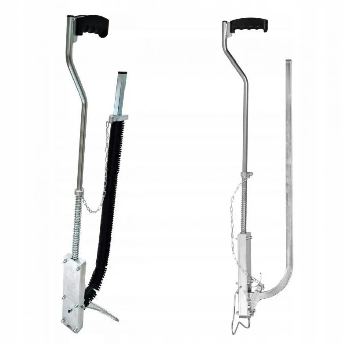 Tacker stalowo‑aluminiowy do spinek rur ogrzewania podłogowego PERT PEX 38‑45mm
