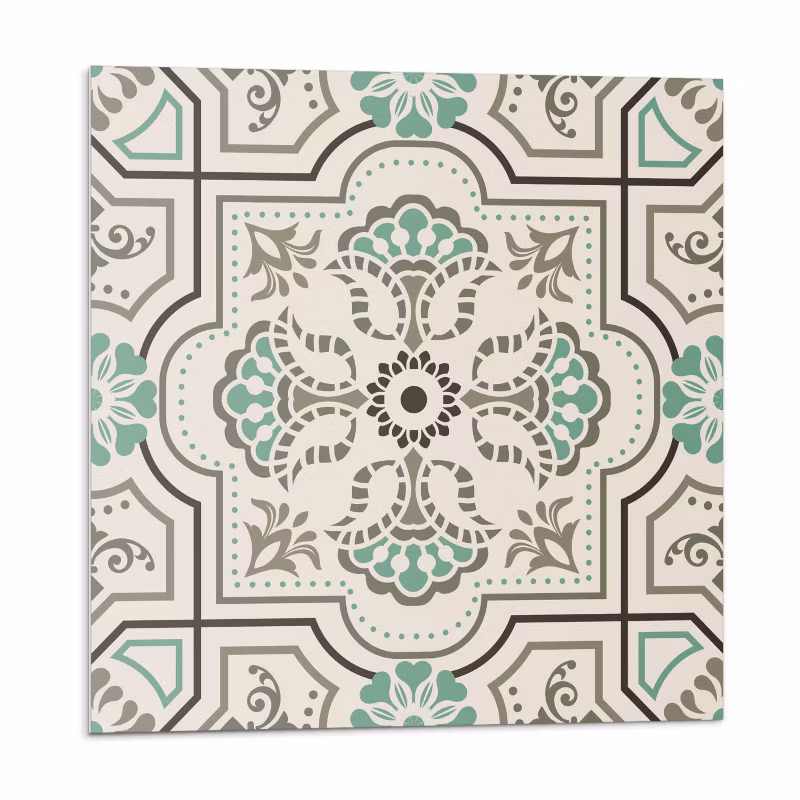 Kafelki samoprzylepne Wallfluent 50×50 cm Abstrakcyjny wzór z geometrycznymi formami 4 szt.