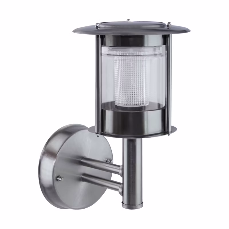 Kinkiet solarny Struhm Estera chromowany LED 0.12W 6500K 3lm IP44 wym: 26 x 14,5 x 19,5 cm metal – 1 szt.