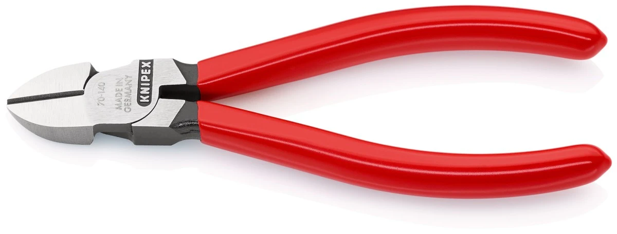 Szczypce tnące boczne z tworzywa sztucznego, powlekane fosforanowane, czarne 140 mm 70 01 140