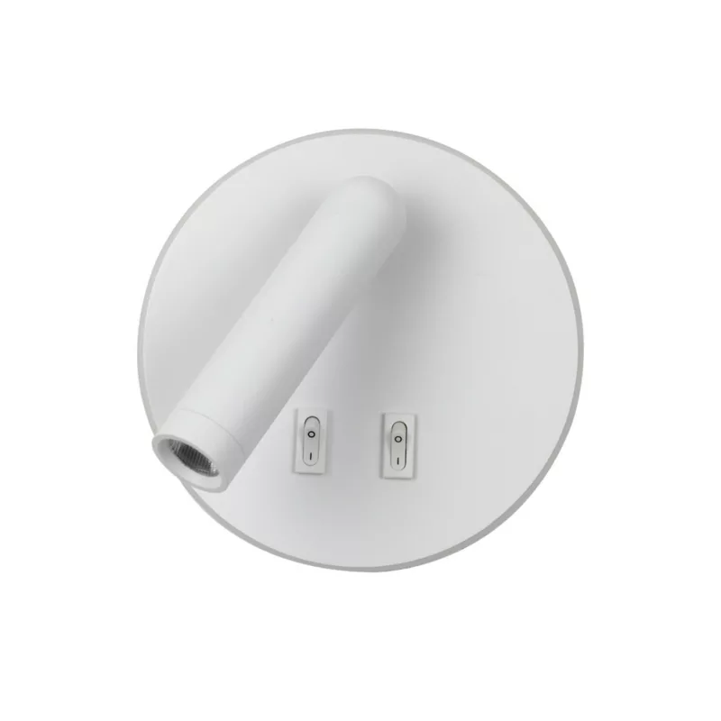 Kinkiet Italux FURLA z włącznikiem biały LED 2x8W 516lm Ciepła biel IP20 -1 szt.