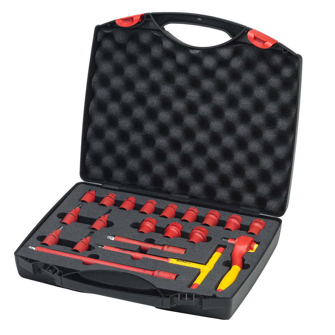 Zestaw izolowanych kluczy nasadowych 3/8″ Wiha 43023
