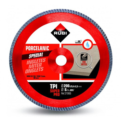 Tarcza diamentowa do cięcia gresu pod kątem TPI 230 SUPERPRO Rubi 31967