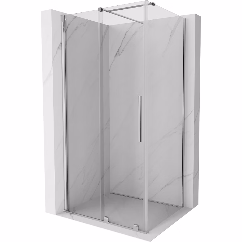 Kabina prysznicowa prostokątna Mexen Velar transparent chrom 871-090-100-01-01 1 szt.
