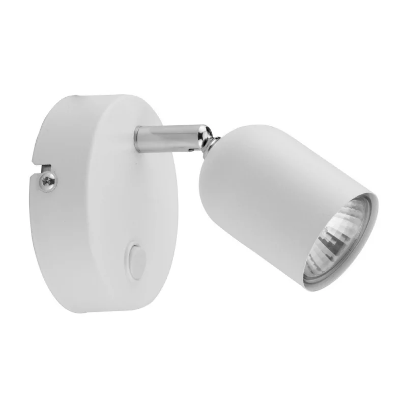 Kinkiet ścienny TK-Lighting Top biały chromowany 1 x GU10 x IP20 wym: 13 x 8 x 15 cm – 1 szt.