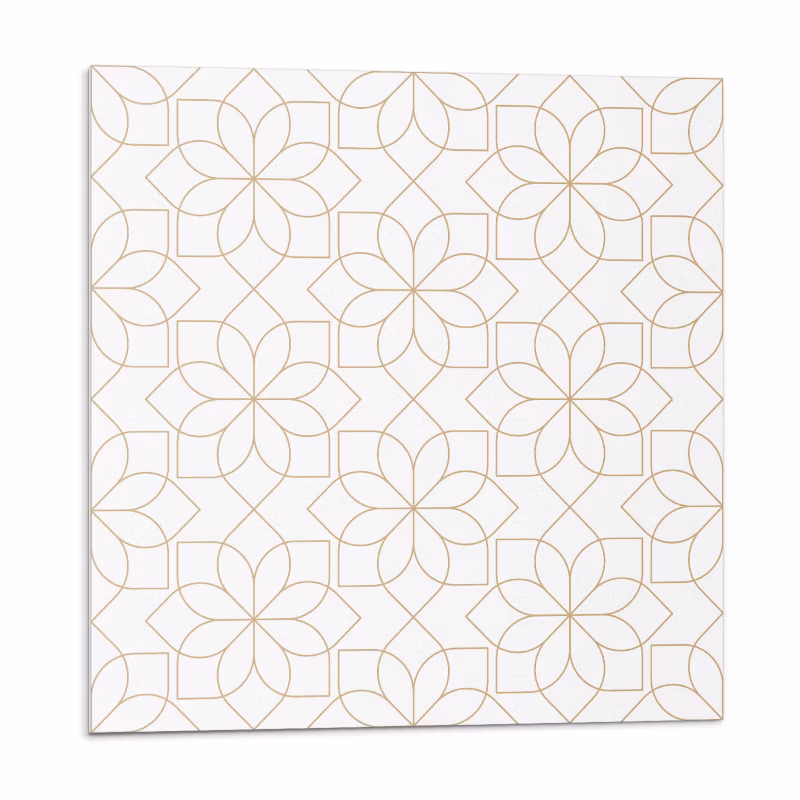 Kafelki samoprzylepne Wallfluent 20×20 cm Wzór kwiatów w geometrycznych kształtach 20 szt.
