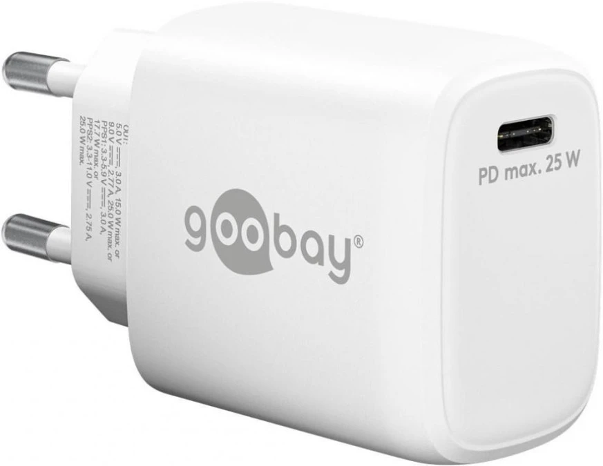 Szybka ładowarka USB‑C™ PD (25 W), biała, 65368