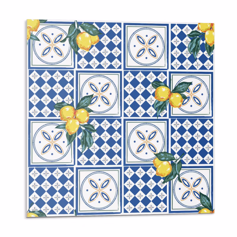 Kafelki samoprzylepne Wallfluent 20×20 cm Wzór cytrynowy w układzie kafelkowym 20 szt.