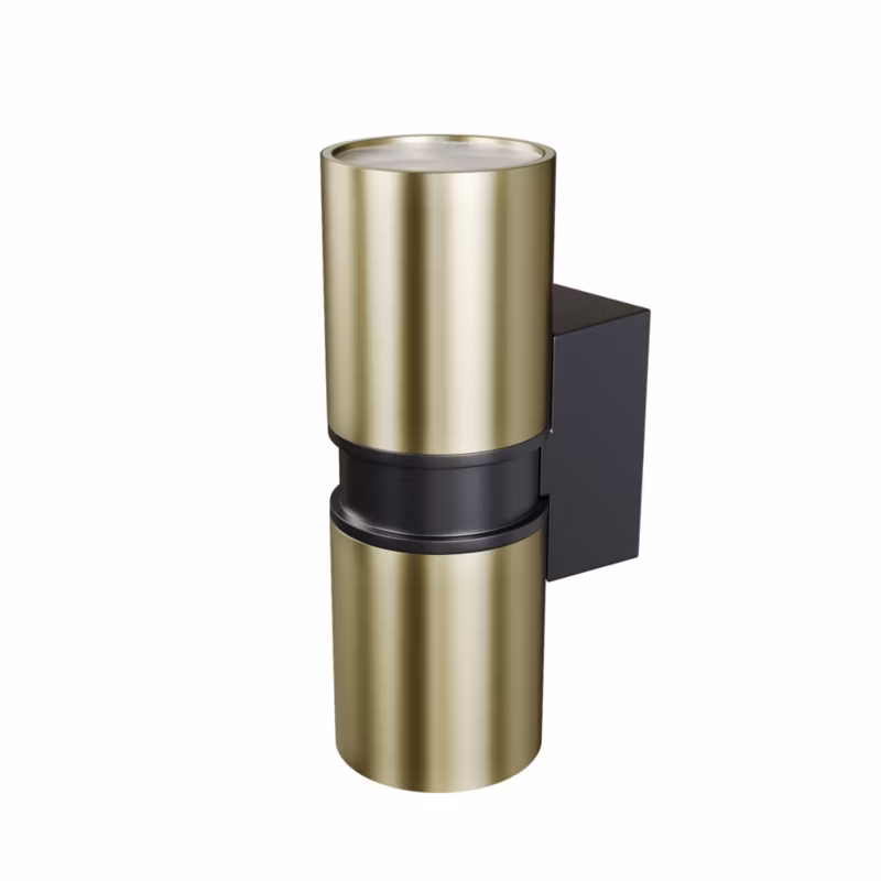 Kinkiet ścienny zewnętrzny Maytoni Bowery mosiężny 2 x GU10 x 50W IP54 wym: 18 x 6,4 x 9,5 cm – 1 szt.