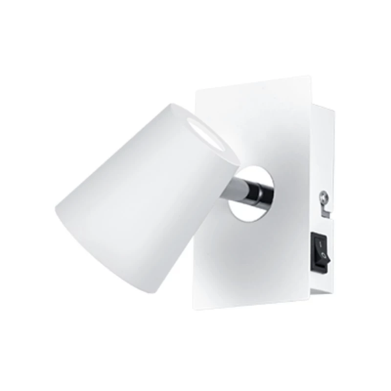 Kinkiet ścienny Trio Narcos biały LED 6W 3000K 550 lm IP20 wym: 7,5 x 7,5 cm – 1 szt.