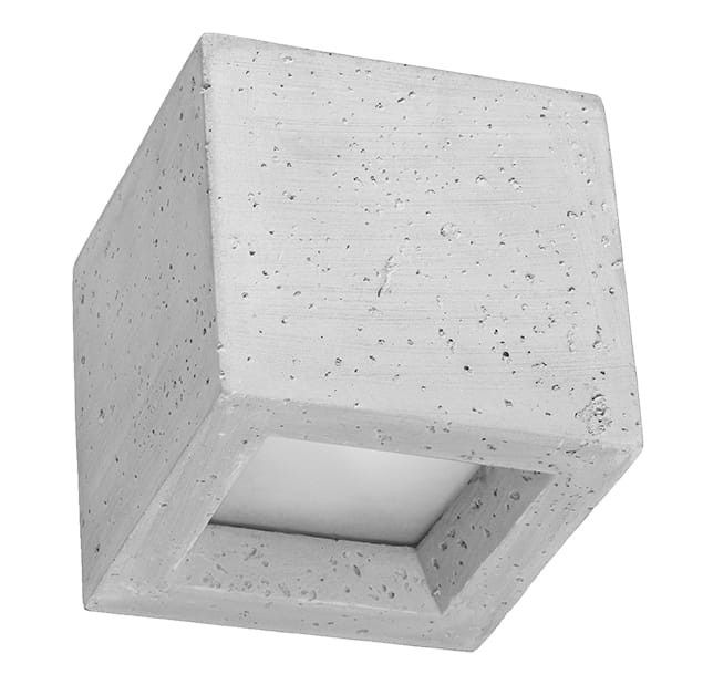 Kinkiet ścienny Sollux Lighting Leo szaro-biały 1 x G9 x 40W IP20 wym: 12 x 12,5 x 12,5 cm – 1 szt.