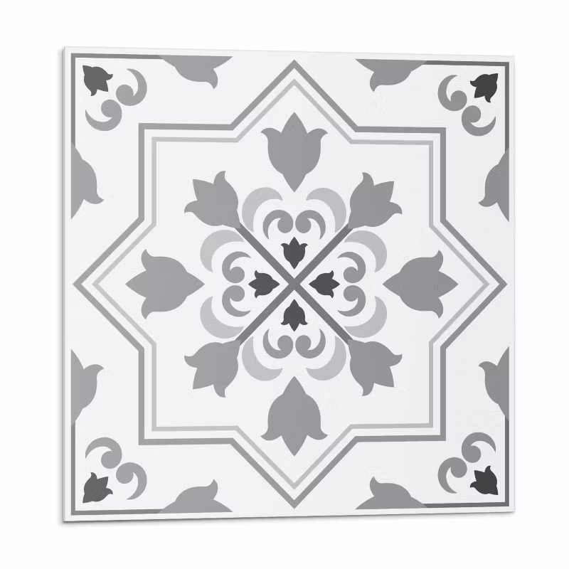 Kafelki samoprzylepne Wallfluent 20×20 cm Motyw florystyczny pełen kolorów i kształtów 20 szt.