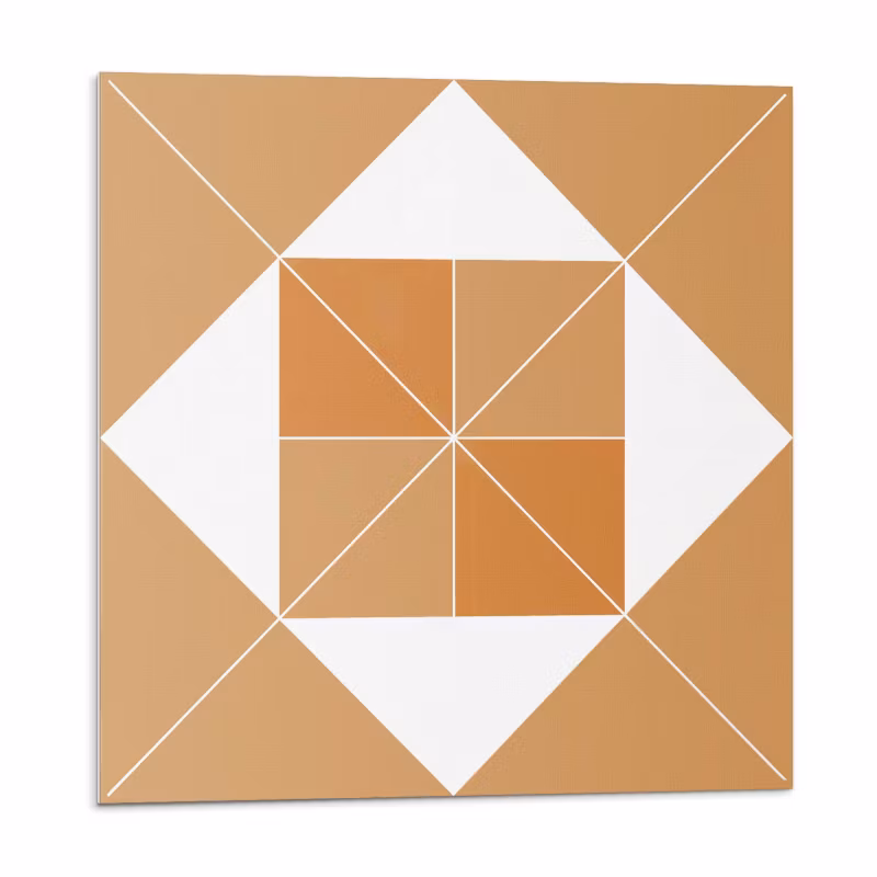 Kafelki samoprzylepne Wallfluent 20×20 cm Kształty w harmonijnych tonacjach 20 szt.