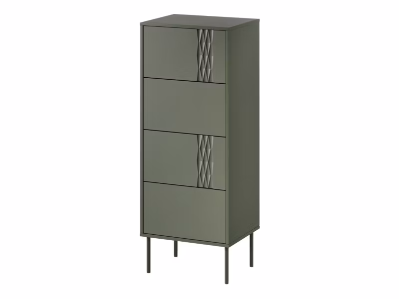 Komoda MIRJAN 24 wysoka Tresse 4S zielony 1 szt.