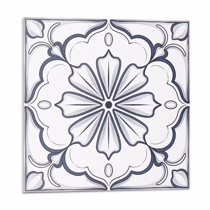 Kafelki samoprzylepne Wallfluent 20×20 cm Wzór florystyczny na płytce 20 szt.