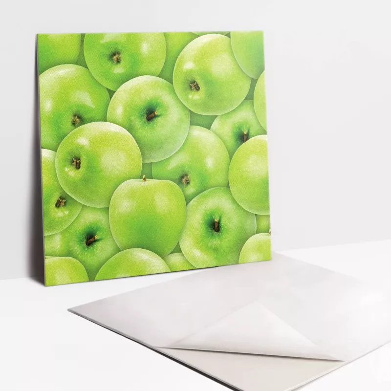 Kafelki samoprzylepne Tulup 30×30 cm Zielone jabłka 9 szt.