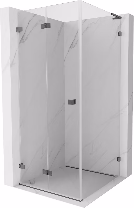 Kabina prysznicowa Mexen Lunar-F L gun gray 80×80 cm 1 szt.