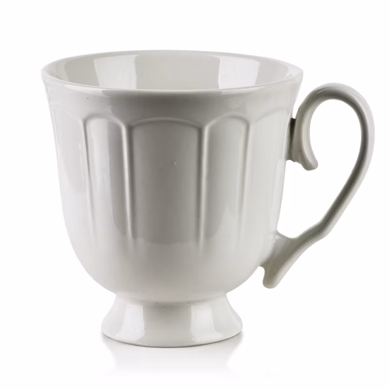 Kubek HELLA Jumbo Mondex porcelanowy 10,5x14x11cm biały 1szt