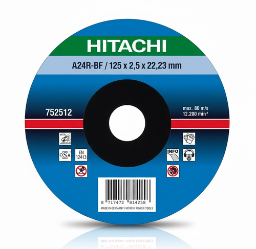 Tarcza tnąca do stali 125×2,5×22,2mm płaska Hikoki ( Hitachi ) 752512