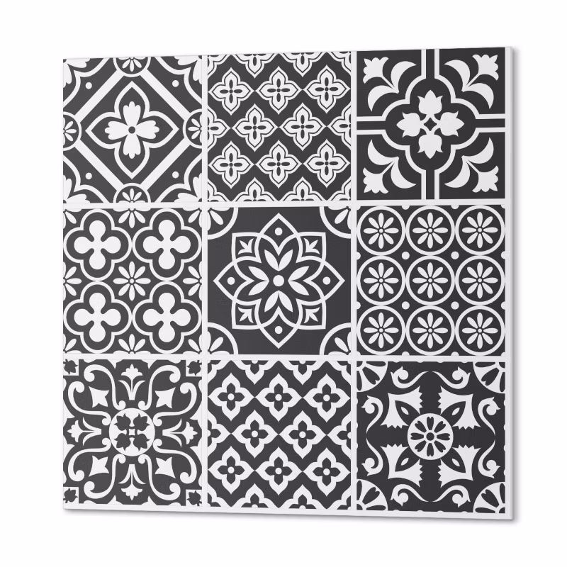 Komplet Kafelków PCV ArtPrintCave 20×20 cm Wzory geometryczne w kafelkach 20 szt.