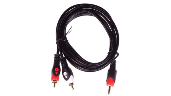 Przewód adapter Jack 3,5mm – 2x RCA 1,5m HQ LIBOX LB0022
