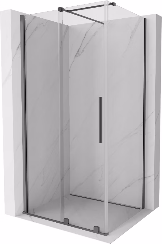Kabina prysznicowa Mexen Velar rozsuwana 100 x 75 cm transparent gun metal 1 szt.