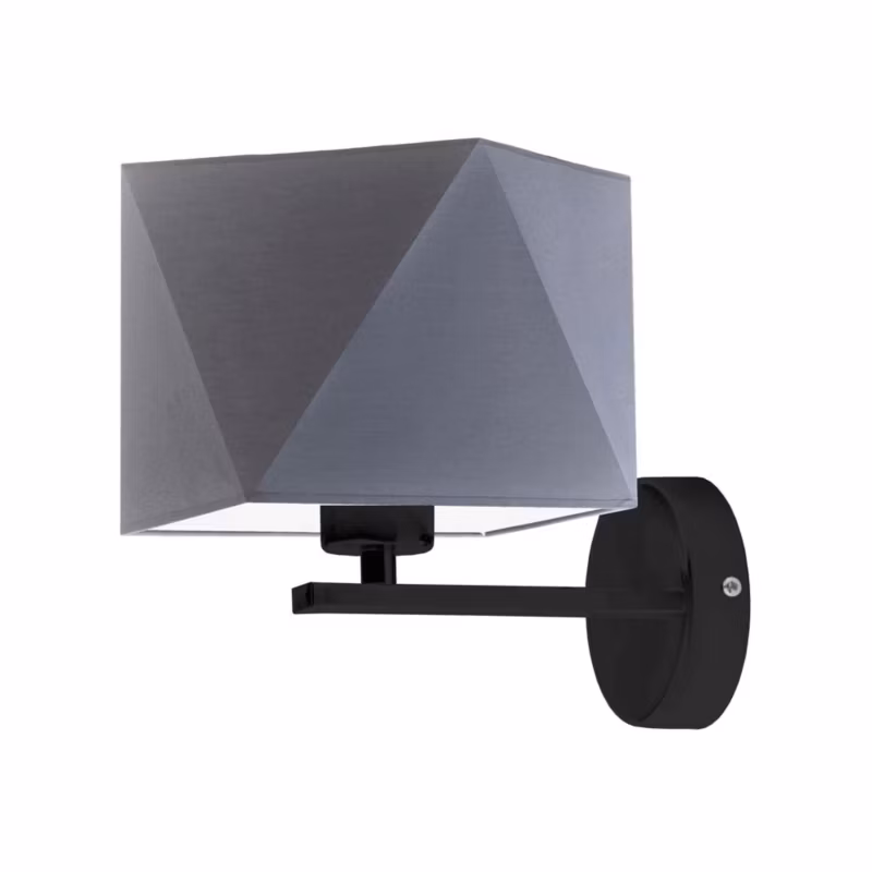 Kinkiet Volta Light Factory Simple Czarny/Szary Abażur 1xE27 1szt. 5903628522204