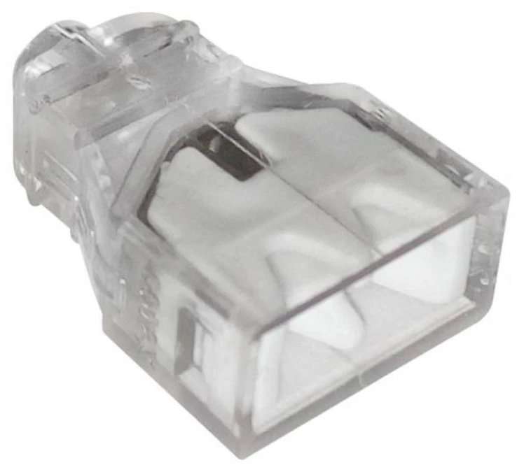 Szybkozłączka 2*0,5‑2,5mm2 transparentna/biały 10 sztuk